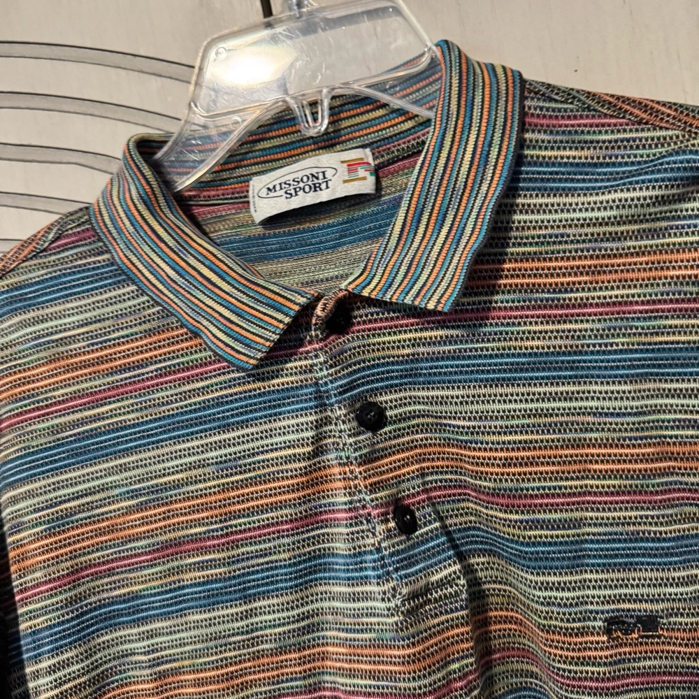Missoni Sport Vibrant Striped Polo